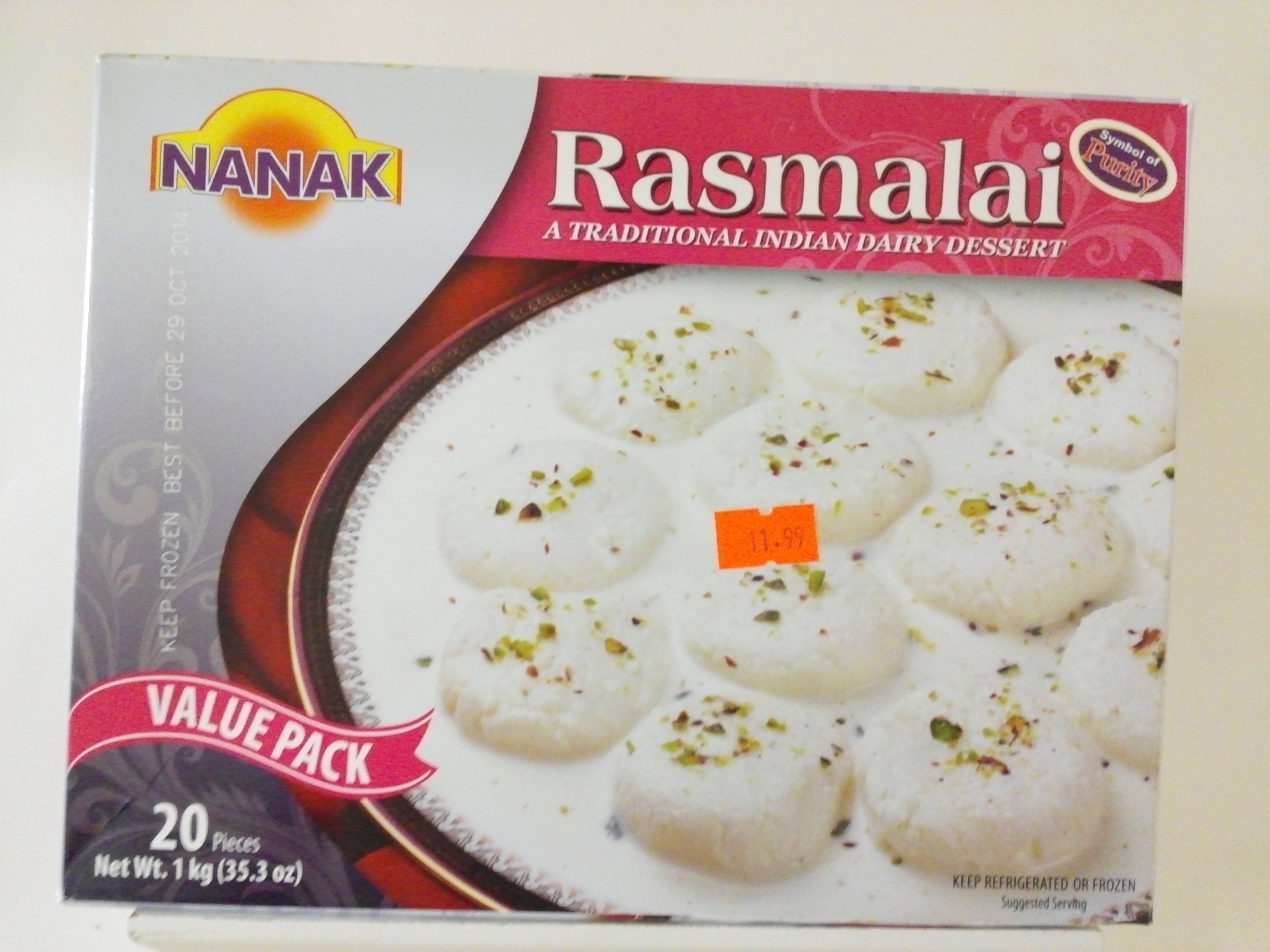 RASMALAI Nanak sweets 1kg.